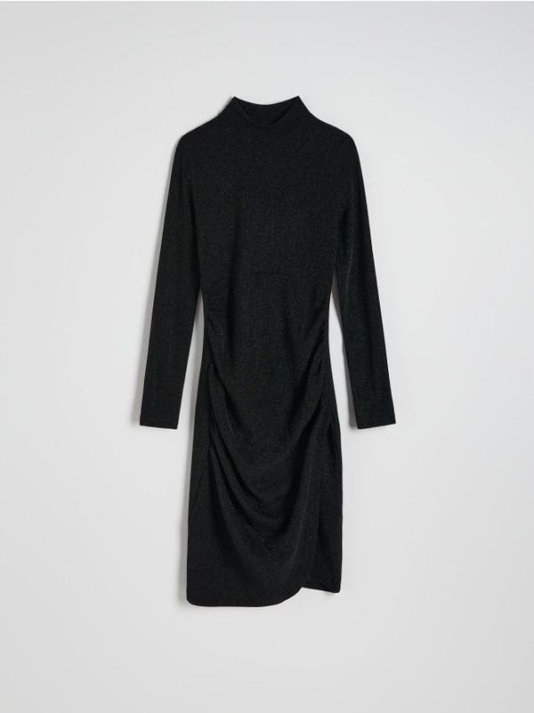 Reserved Reserved - Haljina s metalik nitima - crno