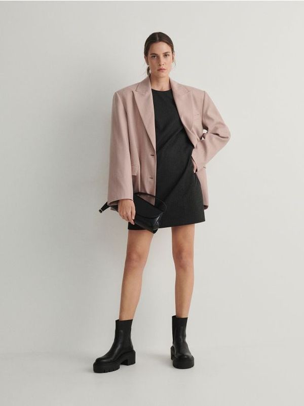 Reserved Reserved - Haljina s metalik prugama - šaren