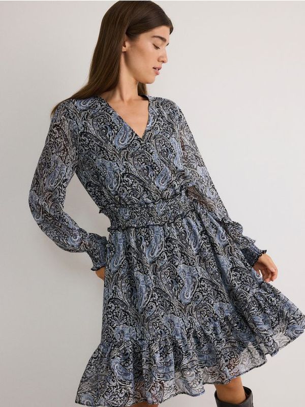 Reserved Reserved - Haljina s uzorkom - crno