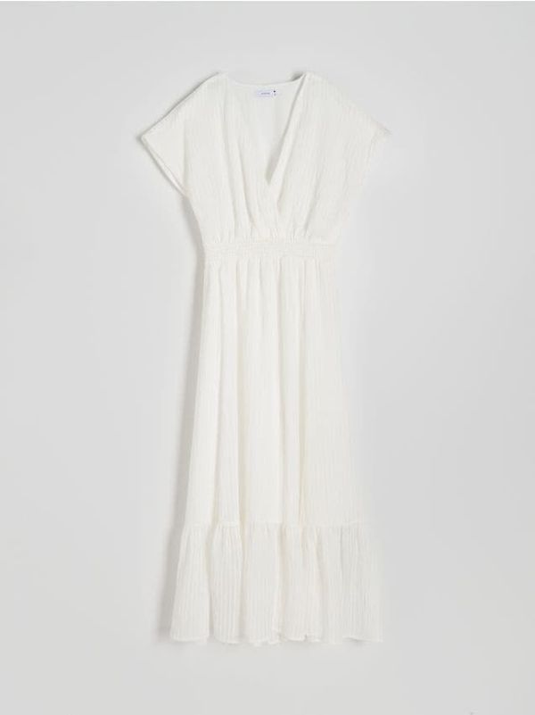 Reserved Reserved - Haljina s visokim udjelom viskoze - krem