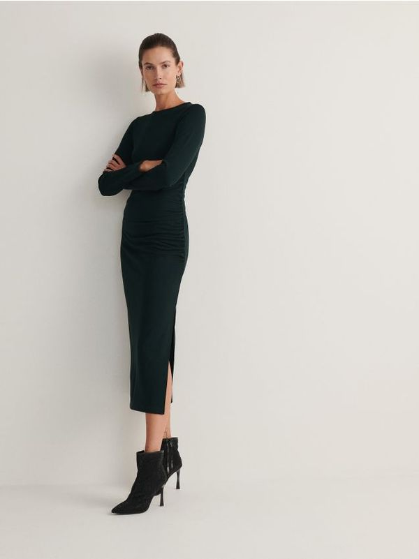 Reserved Reserved - Haljina s visokim udjelom viskoze - plavozeleno