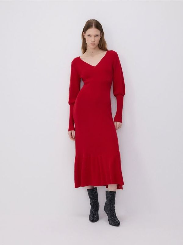 Reserved Reserved - Haljina s volančićem - crvena