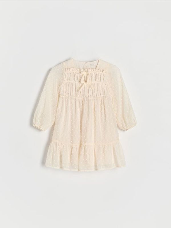 Reserved Reserved - Haljina sa strukturiranim uzorkom - boja kože