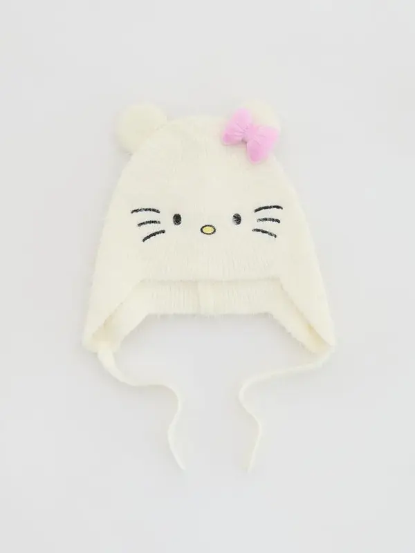Reserved Reserved - Hello Kitty vezana kapa - krem
