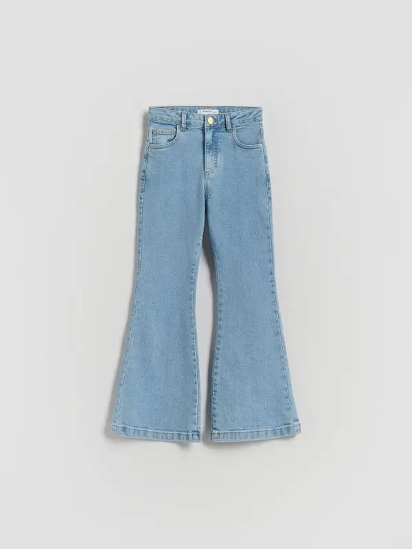 Reserved Reserved - High waist flare traperice - plava