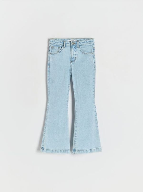 Reserved Reserved - High waist flare traperice - plava