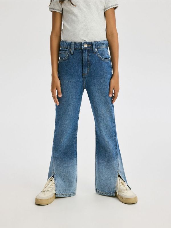 Reserved Reserved - High waist flare traperice - plavo