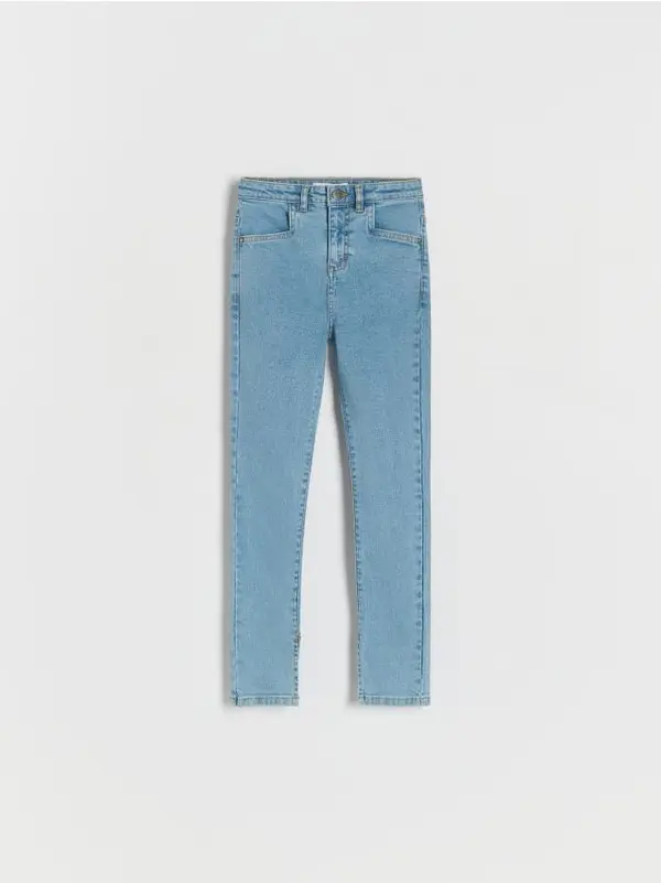 Reserved Reserved - High waist slim traperice - plava