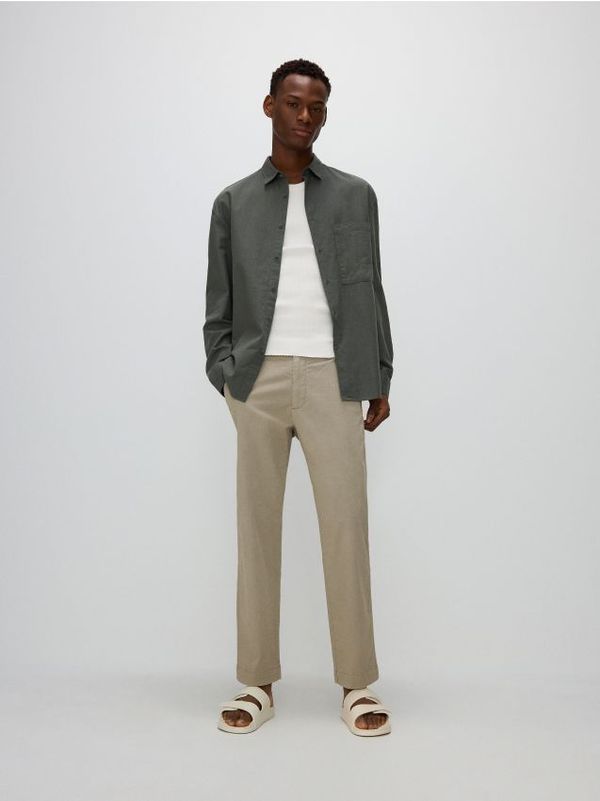 Reserved Reserved - Hlače mrkva kroja - bež