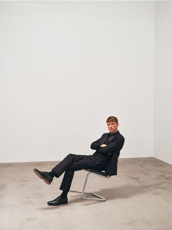 Reserved Reserved - Hlače od smoking odijela - crno