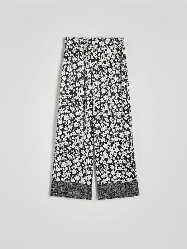 Reserved Reserved - Hlače od viskoze sa širokim nogavicama - šaren