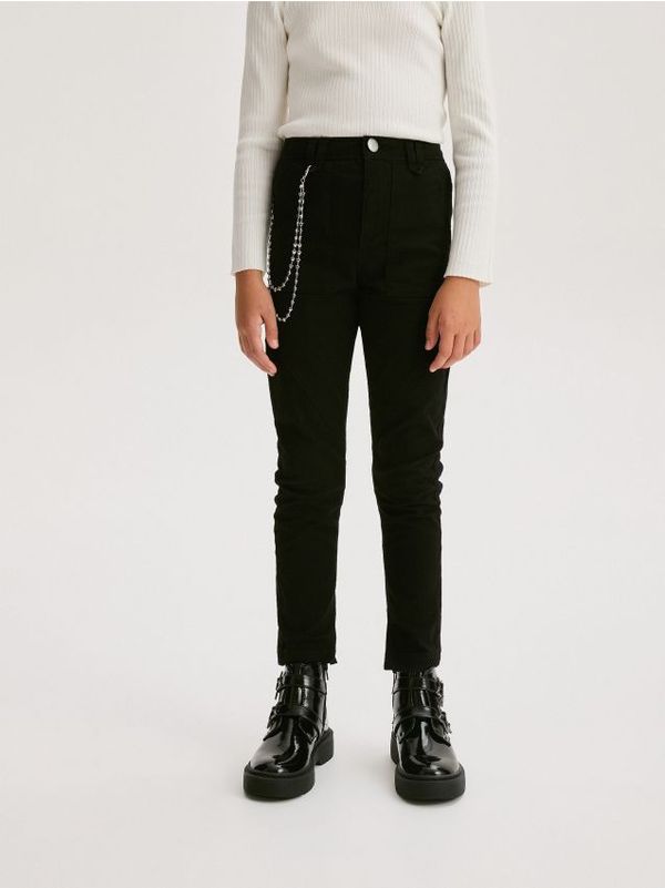 Reserved Reserved - Hlače s lancem - crno