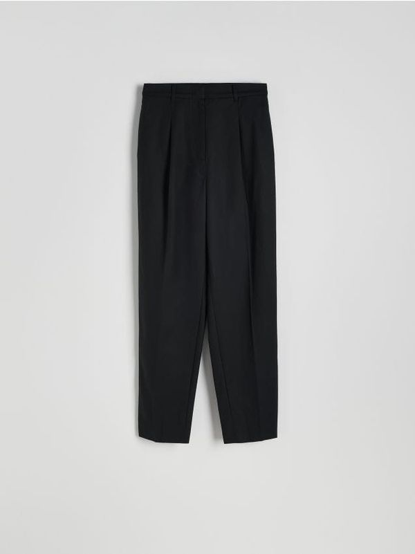 Reserved Reserved - Hlače s mješavinom liocelnih vlakana - crno