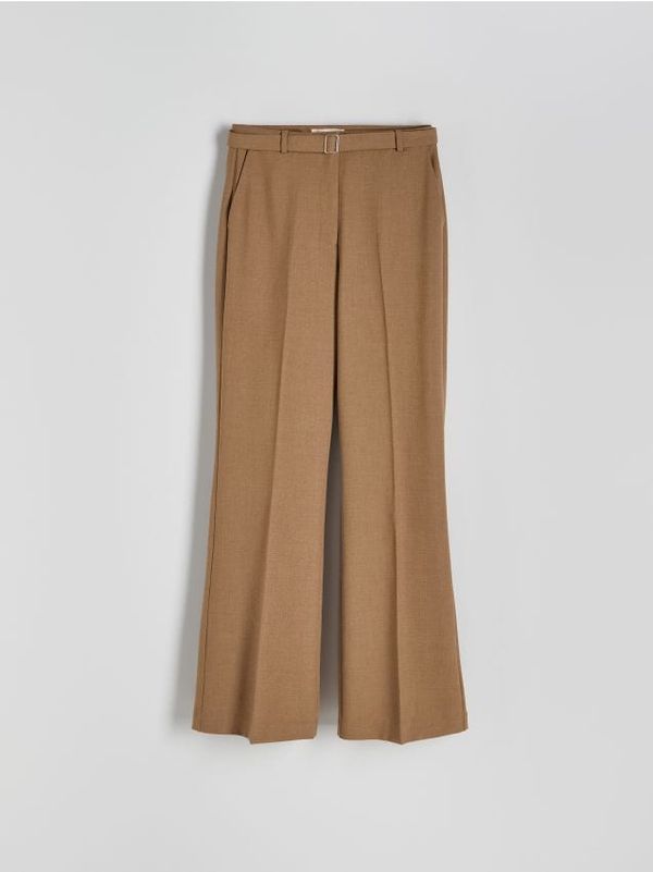 Reserved Reserved - Hlače s pojasom - zlatnosmeđe