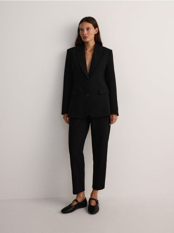 Reserved Reserved - Hlače visokog struka - crno