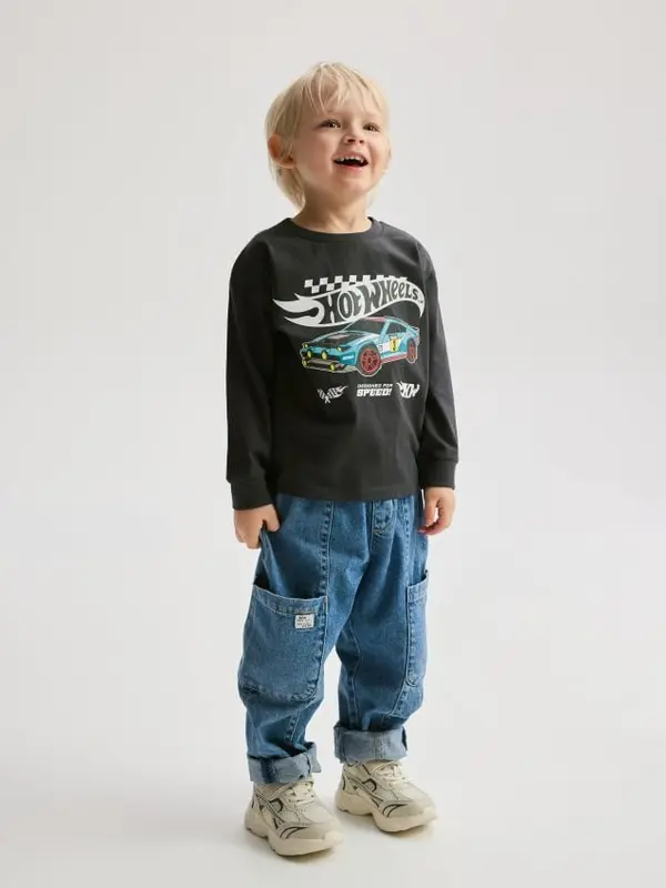 Reserved Reserved - Hot Wheels longsleeve - tamnosivo