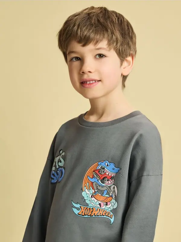 Reserved Reserved - Hot Wheels longsleeve - tamnosivo