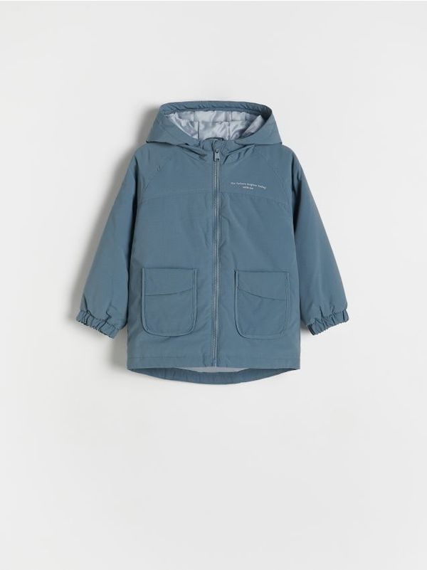 Reserved Reserved - Izolirana parka s kapuljačom - steel blue