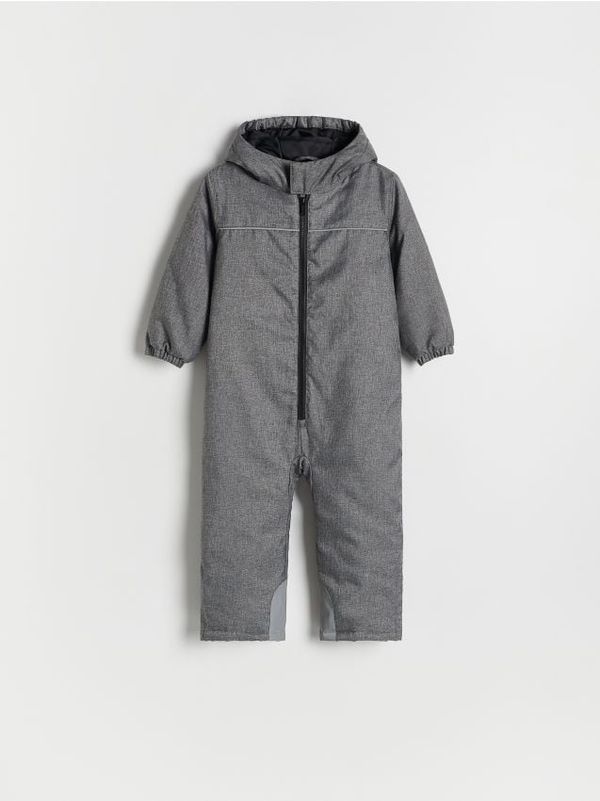Reserved Reserved - Izolirani kombinezon s kapuljačom - tamnosivo