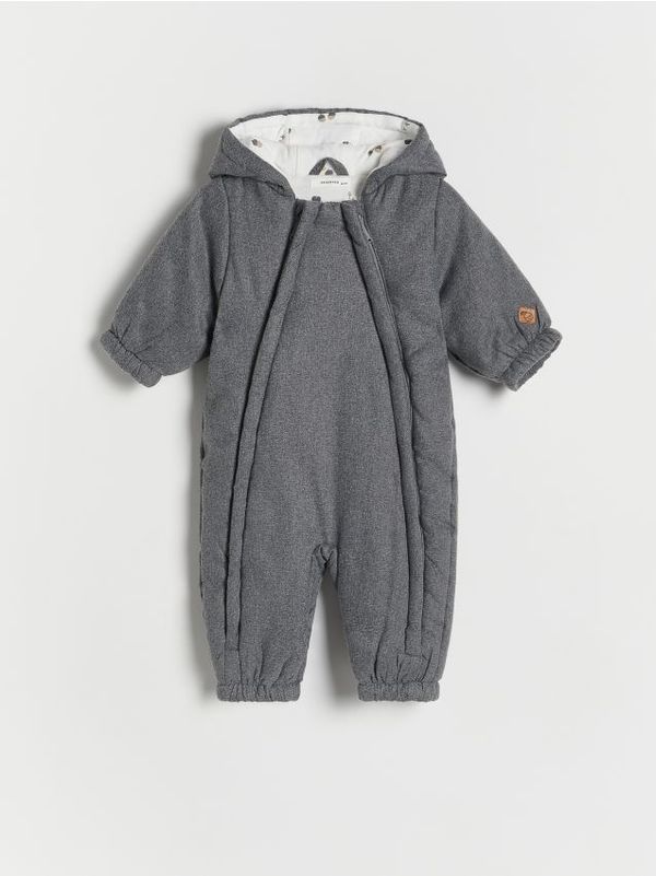 Reserved Reserved - Izolirani kombinezon s kapuljačom - tamnosivo