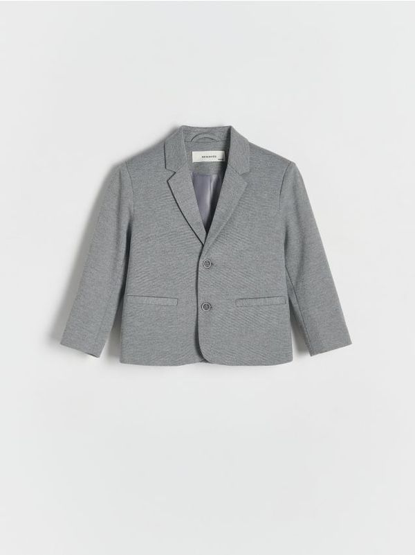 Reserved Reserved - Jakna od melanža - svijetlo siva