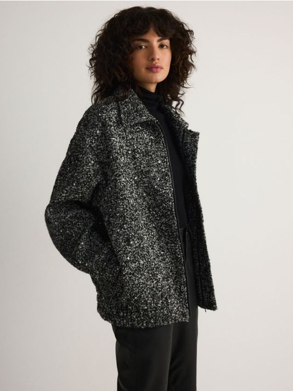 Reserved Reserved - Jakna od mješavine vune - šaren