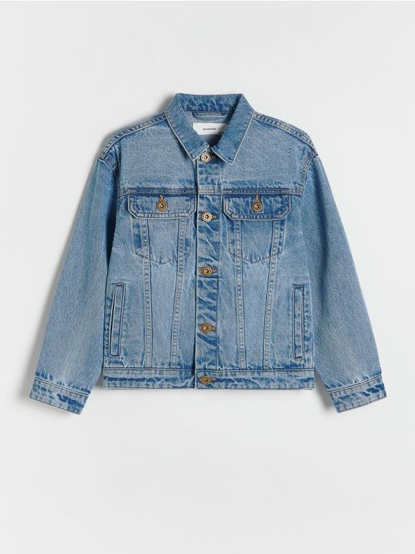 Reserved Reserved - Jakna od trapera - plava