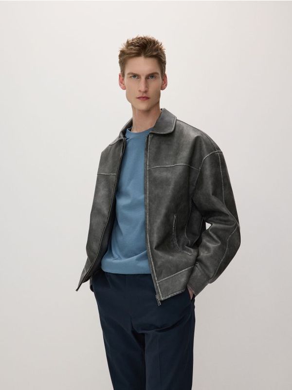 Reserved Reserved - Jakna od umjetne kože - šaren