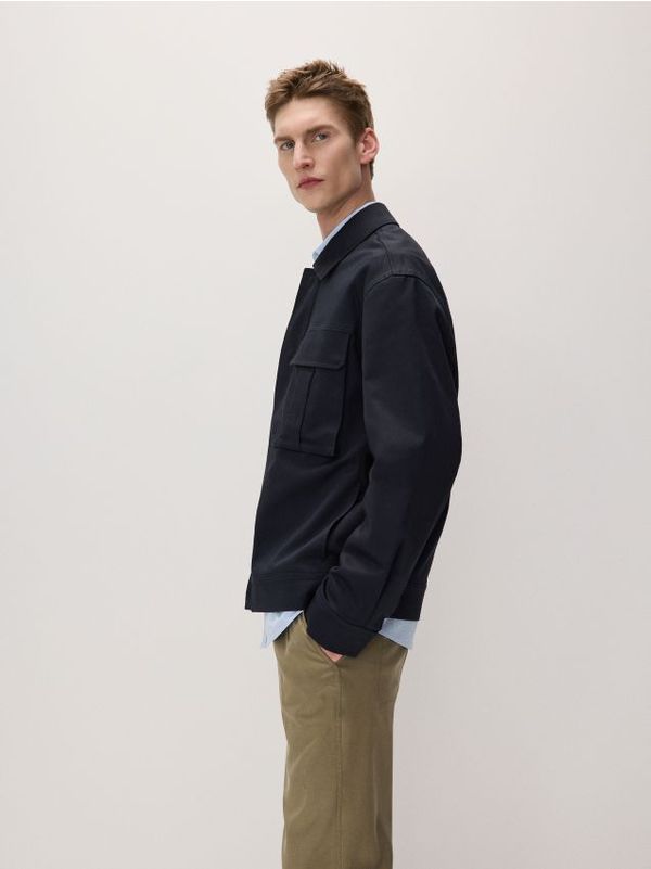 Reserved Reserved - Jakna s džepovima - mornarsko plava