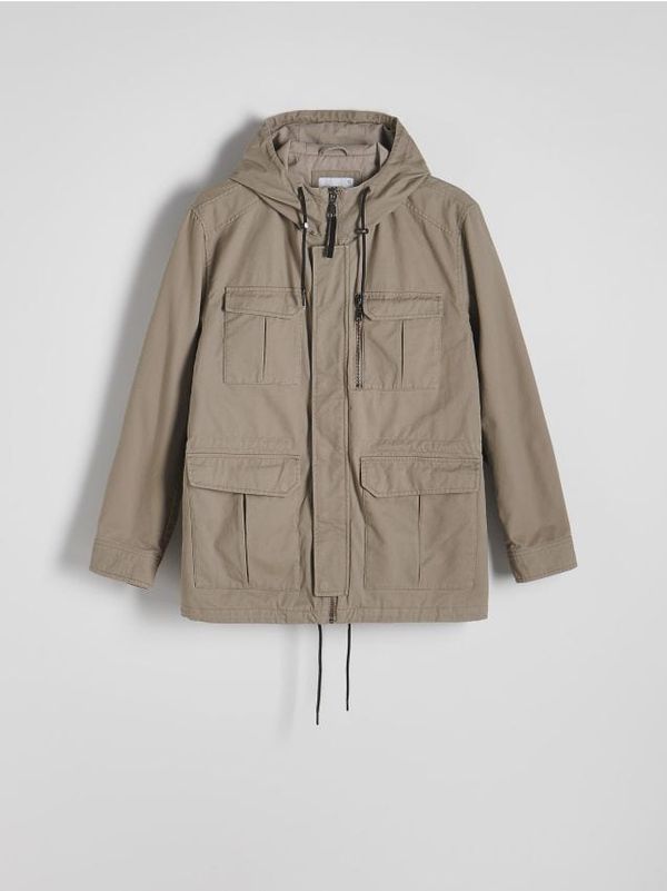 Reserved Reserved - Jakna s kapuljačom - bež