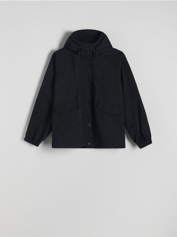 Reserved Reserved - Jakna s kapuljačom - crno