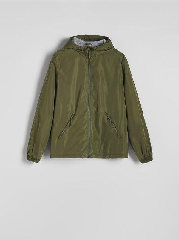 Reserved Reserved - Jakna s kapuljačom - prljavozeleno