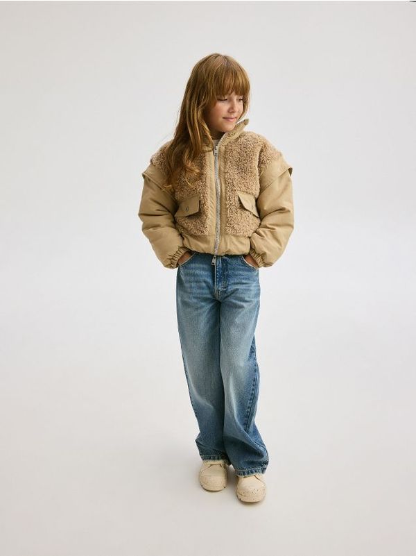 Reserved Reserved - Jakna s odvojivim rukavima - bež