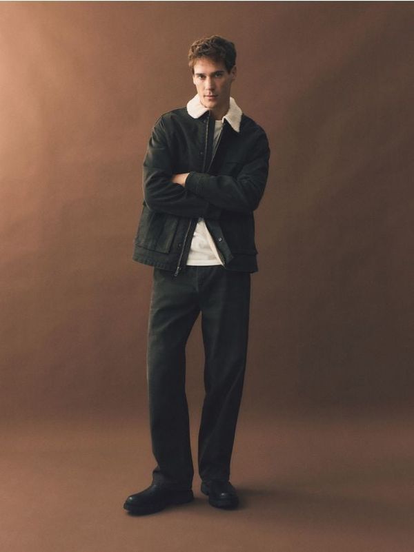 Reserved Reserved - Jakna s ovratnikom - prljavosmeđe