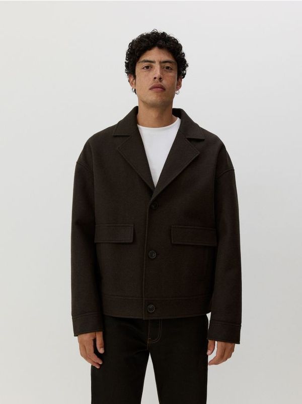 Reserved Reserved - Jakna s ovratnikom - smeđi