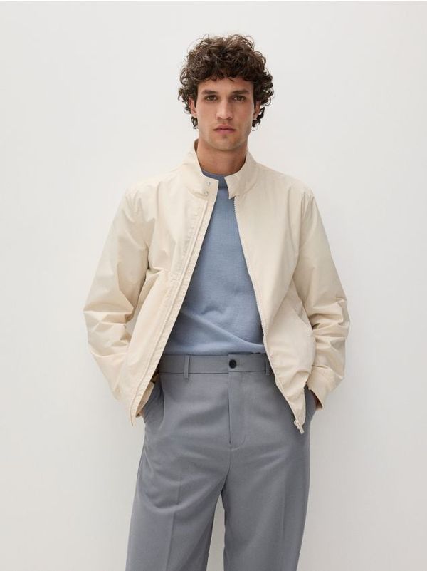 Reserved Reserved - Jakna s podignutim ovratnikom - bež