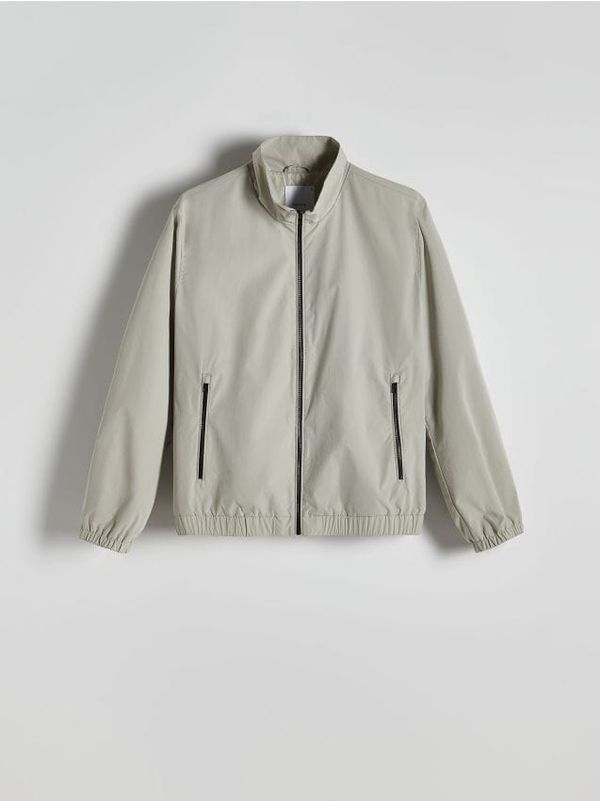 Reserved Reserved - Jakna s podignutim ovratnikom - bljedozeleno