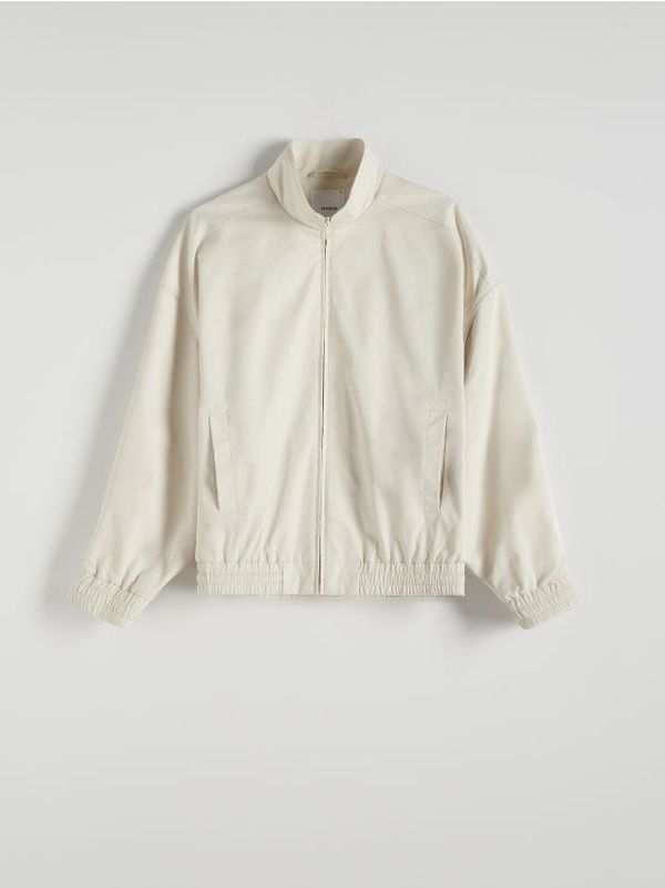 Reserved Reserved - Jakna s podignutim ovratnikom - boja kože