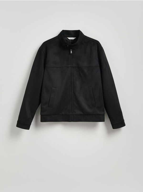 Reserved Reserved - Jakna s podignutim ovratnikom - crno