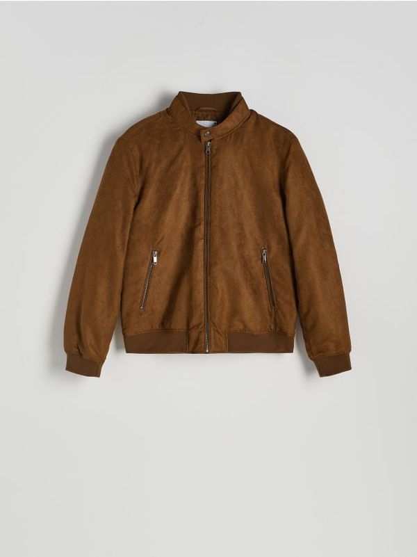 Reserved Reserved - Jakna s podignutim ovratnikom - zlatnosmeđe