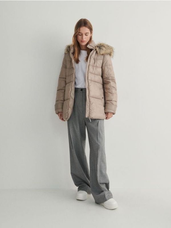 Reserved Reserved - Jakna s remenom - bež