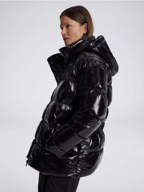 Reserved Reserved - Jakna s remenom - crno