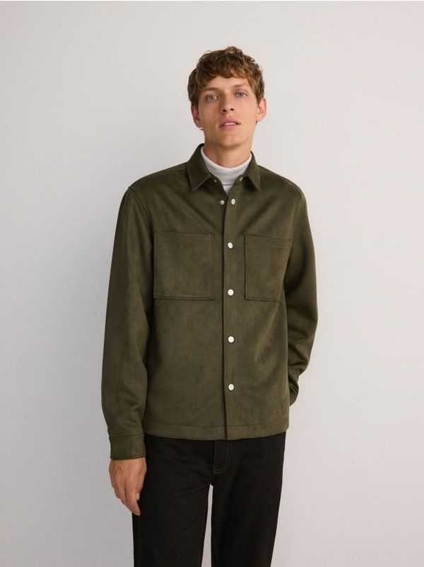 Reserved Reserved - Jakna u stilu košulje s ovratnikom - bež