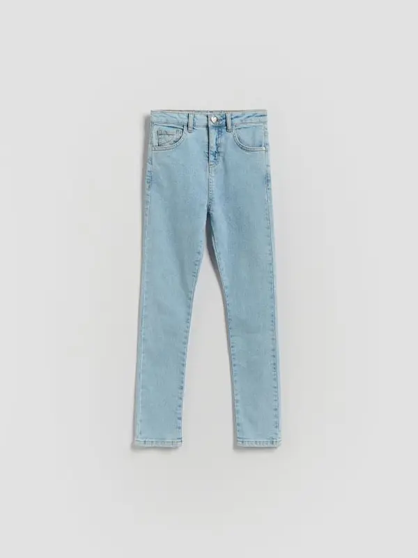 Reserved Reserved - Jeans slim fit sa srcem dugmetom - plava
