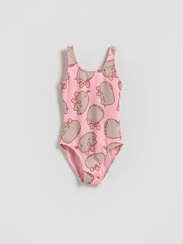 Reserved Reserved - Jednodijelni kupaći kostim Pusheen - prljavoroza