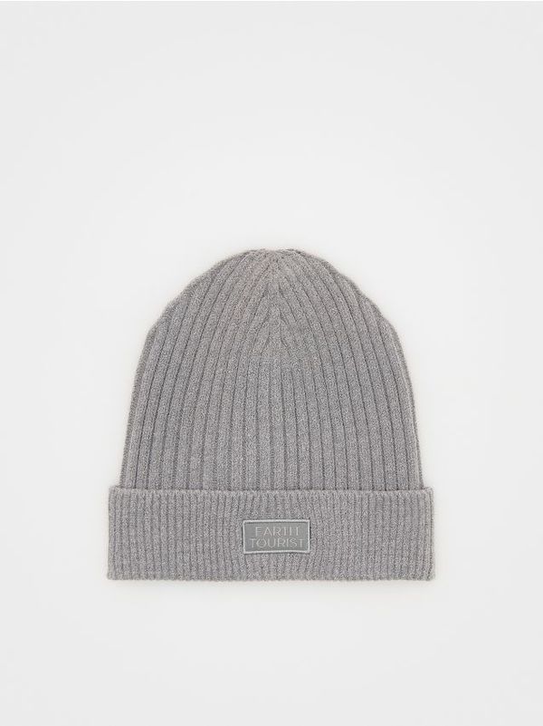 Reserved Reserved - Kapa beanie od mješavine viskoze - light grey