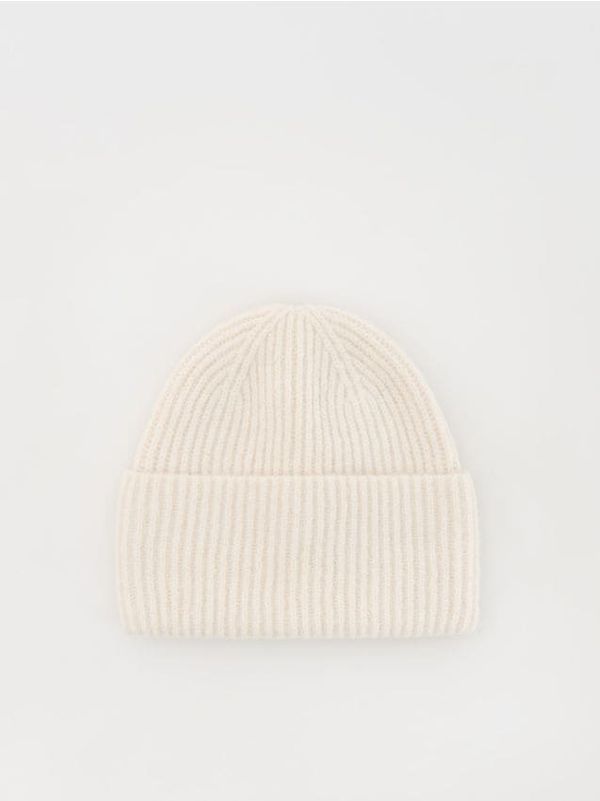 Reserved Reserved - Kapa beanie od mješavine vune - boja kože