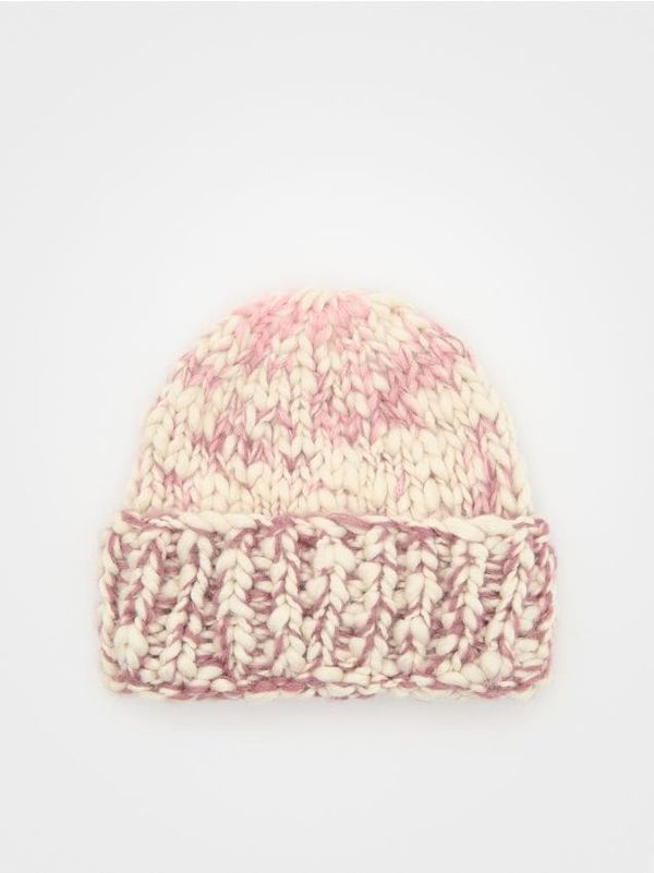 Reserved Reserved - Kapa beanie od strukturirane tkanine - šaren