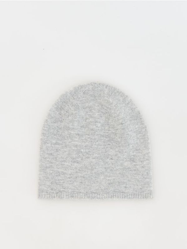 Reserved Reserved - Kapa od mješavine vune - tamnosivo