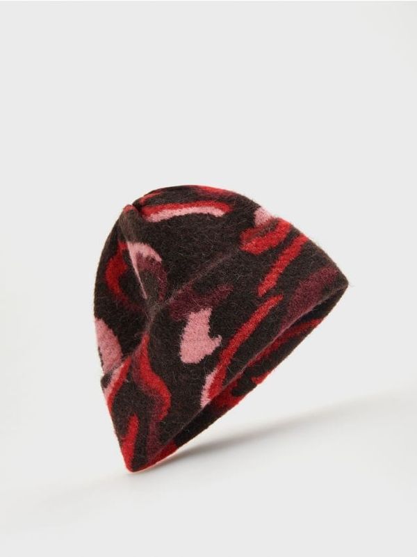 Reserved Reserved - Kapa od žakarda s mješavinom vune - šaren